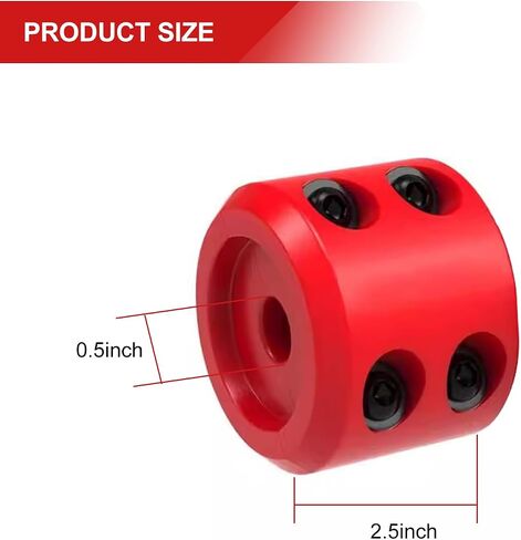 1 PC Car Rubber Winch Stopper Truck UTV ATV Winch Cable Hook Stopper with Stainless Steel Screws and Nuts,Modification Accessory Shock Absorbent, Prevent Pulling Bounce and Abrasion (Black) in Saudi Arabia