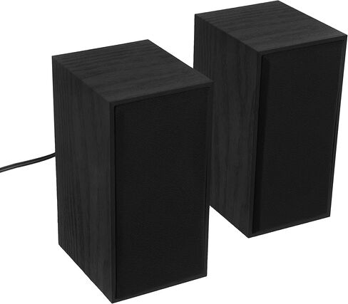 TELLUR Basic 2.0 Speakers, 6W, USB/Jack, Wooden Case, Volume Control, Black in Kuwait