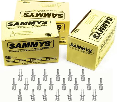 Sammys 8293957-25 SWXP 35 3/8" برغي أفقي جانبي X-Press لـ Purlin مصمم لشماعات الأنابيب، لا يتطلب الحفر المسبق، يوفر الوقت، لمسة نهائية من الصلب الكهربائي والزنك (25 عبوة)، عبوة من 25 قطعة، 25 قطعة in Kuwait
