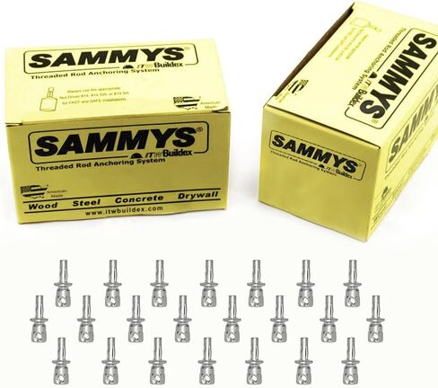 Sammys 8293957-25 SWXP 35 3/8" برغي أفقي جانبي X-Press لـ Purlin مصمم لشماعات الأنابيب، لا يتطلب الحفر المسبق، يوفر الوقت، لمسة نهائية من الصلب الكهربائي والزنك (25 عبوة)، عبوة من 25 قطعة، 25 قطعة in Kuwait