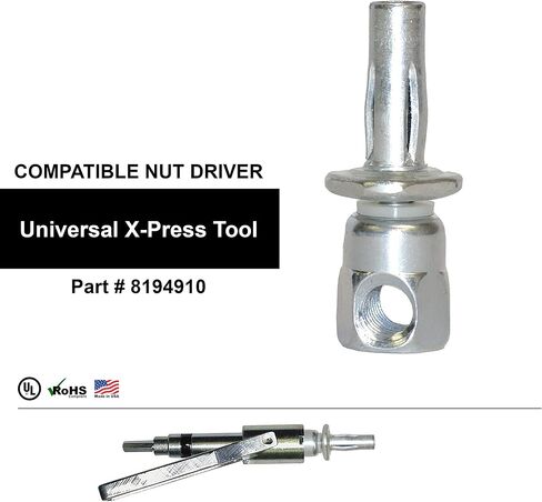 Sammys 8293957-25 SWXP 35 3/8" برغي أفقي جانبي X-Press لـ Purlin مصمم لشماعات الأنابيب، لا يتطلب الحفر المسبق، يوفر الوقت، لمسة نهائية من الصلب الكهربائي والزنك (25 عبوة)، عبوة من 25 قطعة، 25 قطعة in Kuwait