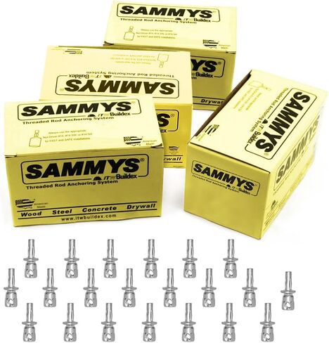 Sammys 8293957-25 SWXP 35 3/8" برغي أفقي جانبي X-Press لـ Purlin مصمم لشماعات الأنابيب، لا يتطلب الحفر المسبق، يوفر الوقت، لمسة نهائية من الصلب الكهربائي والزنك (25 عبوة)، عبوة من 25 قطعة، 25 قطعة in Kuwait