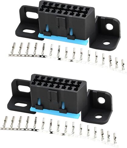 obd2 16 دبوس أنثى موصل ثابت تسخير أنثى مجمعة التوصيل داش ميناء (حزمة من 2) in Kuwait