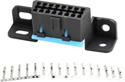 obd2 16 دبوس أنثى موصل ثابت تسخير أنثى مجمعة التوصيل داش ميناء (حزمة من 2) in Kuwait