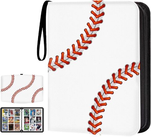 900 Pockets Basketball Card Binder, Trading Card Holder with Sleeves Card Collectors Album, Fit for Basketball Cards Football Cards Baseball Soccer Hockey Sport Trading Cards, MTG, TCG in Kuwait