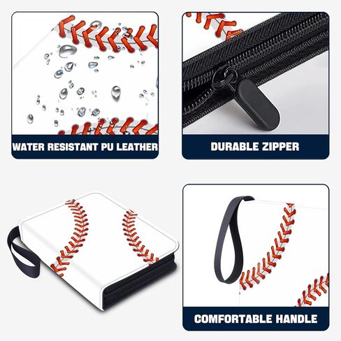 900 Pockets Basketball Card Binder, Trading Card Holder with Sleeves Card Collectors Album, Fit for Basketball Cards Football Cards Baseball Soccer Hockey Sport Trading Cards, MTG, TCG in Kuwait