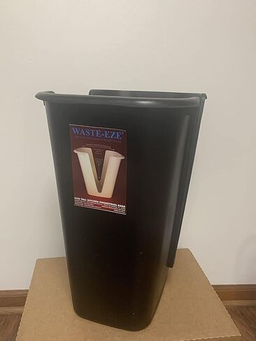 Waste-Eze; Adaptive,13 Gallon Kitchen/Office Trash Can, with Ergonomic, Easy-to-Use Design and Made in The U.S.A. - White in Saudi Arabia