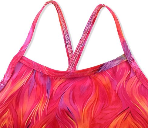 Girls One Piece Swimsuit Quick Dry Beach Suit Kids Colorful Swimwear 2-8Years in Saudi Arabia
