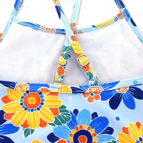 Girls One Piece Swimsuit Quick Dry Beach Suit Kids Colorful Swimwear 2-8Years in Saudi Arabia