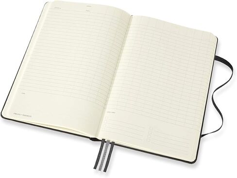 Moleskine PRO Project Planner، غلاف صلب، مقاس XL (7.5 بوصة × 9.5 بوصة)، أسود، 288 صفحة in Saudi Arabia