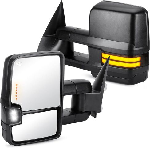 Towing Mirrors Rear View Mirrors fit for 2007-2017 Toyota Tundra, 2008-2017 Toyota Sequoia Power Control Heated Side Mirror in Saudi Arabia