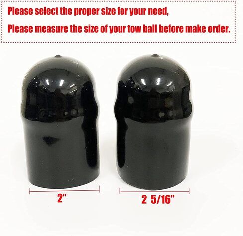 غطاء كرة وصلة مقطورة مقاوم للماء - غطاء واقي كرة القطر للمركبات الترفيهية والقوارب والشاحنات والقافلة، 2 5/16 بوصة in Kuwait