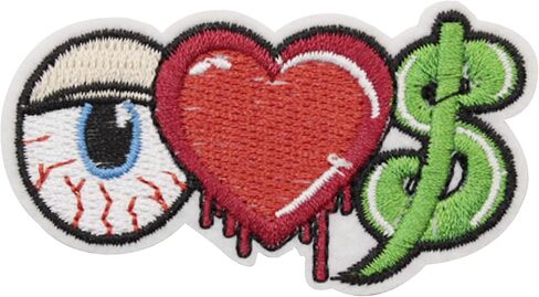U-Sky Iron on Patch for Clothes, 3pcs Counting Money Iron-on Patches for Vest/Jackets, Sew-on Appliques for Backpacks/Caps/Jeans to Cover Rip/Logo, Size: 3.3x2.5 inch in Saudi Arabia