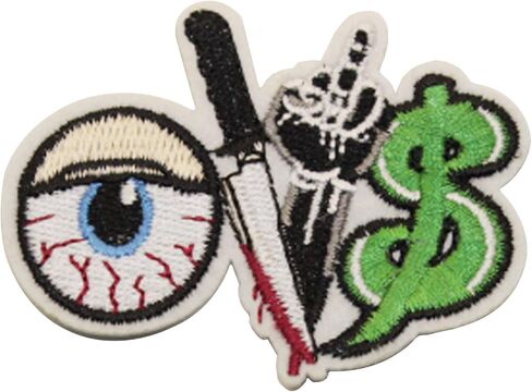 U-Sky Iron on Patch for Clothes, 3pcs Counting Money Iron-on Patches for Vest/Jackets, Sew-on Appliques for Backpacks/Caps/Jeans to Cover Rip/Logo, Size: 3.3x2.5 inch in Saudi Arabia