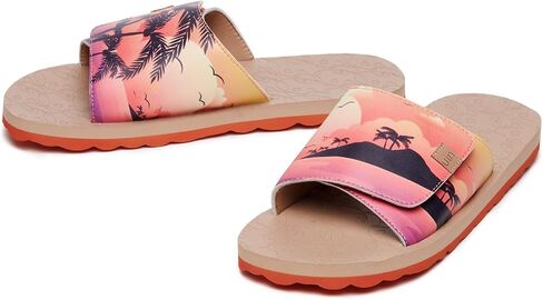 UIN Men's Flip Flops Thong Sandals Beach Summer Casual Art Painted Travel Comfort Slippers Blanes in Saudi Arabia