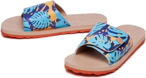 UIN Men's Flip Flops Thong Sandals Beach Summer Casual Art Painted Travel Comfort Slippers Blanes in Saudi Arabia