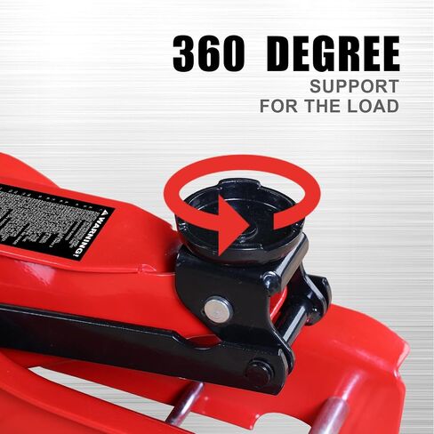 Jack Boss Hydraulic Floor Jack 2 Ton 4,400 Lbs Car Lift Portable Trolley Low Profile Jack for Cars Automotive Sedans, Plastic case, Red in Saudi Arabia