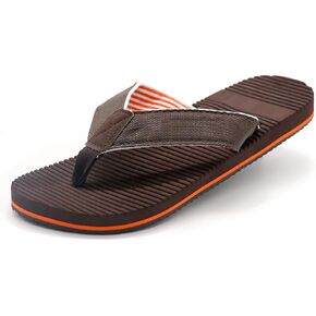 Men's casual lightweight home flip flops beach sandals for men