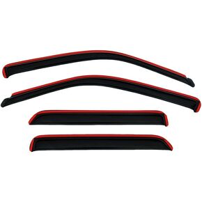 Auto Ventshade [AVS] In-Channel Ventvisor / Rain Guards | Fits 2008 - 2014 Jeep Liberty- Smoke, 4 pcs. | 194964