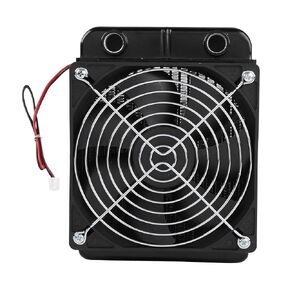 Eboxer CPU Water Cooling Radiator 18 Pipe Aluminum Heat Exchanger for Computer PC CPU Water Cool System, Water Cooling Drain Row with Fan Radiator, 120mm x 360mm