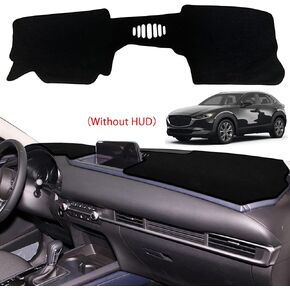 Dashboard Dash Board Cover Mat Pad Carpet Non-Slip Custom Compatible with Mazda CX-30 CX 30 2020-2022 Protector Sunshield Mazda CX-30 2020-2022 (with HUD)