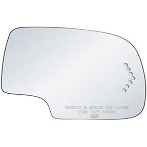 exactafit 8720SR Passenger Side Mirror Glass Right Replacement With Turn Signal Arrow Compatible With Chevy Avalanche Silverado Suburban Tahoe, GMC Sierra Yukon, Cadillac Escalade (2000-2007)