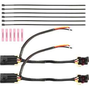 Tail Light Whip Power Harness Adapter Splice Pigtail Jumper for Powering LED Whips Brake Lights License Plate Lights or Any 12v Accessory Fit for 2012-2023 Can Am Maverick X3, Max, X-DS 2 Sets