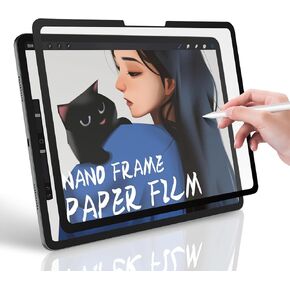 Like Paper Screen Protector iPad Air6 11 Inch 2024 M2 Removable for iPad Air6 Matte Screen Protector Anti-Glare Reusable Paper Film Write and Drawing Feel Like on Paper
