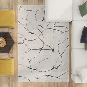 CosmoLiving by Cosmopolitan Area Rug, 5'0"x7'6", Marble