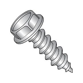 Small Parts 3112AW188 18-8 Stainless Steel Sheet Metal Screw, Plain Finish, Hex Washer Head, Hex Drive, Type A, #20-9 Thread Size, 3/4" Length (Pack of 5)