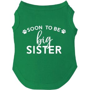 Soon to Be Big Sister Dog Tee Shirt Sizes for Puppies, Toys, and Large Breeds (56 Hot Pink, Small)