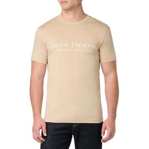 تي شيرت A｜X ARMANI EXCHANGE للرجال بأكمام قصيرة وشعار ميلان نيويورك in Kuwait