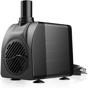 AC Infinity Submersible Water Pump 396 GPH (1500 L/H), Ultra Quiet 20W Fish Tank Flow Pressure Control with 5 ft. High Lift Pump for Aquariums, Fountains, Ponds, Pools, Hydroponics