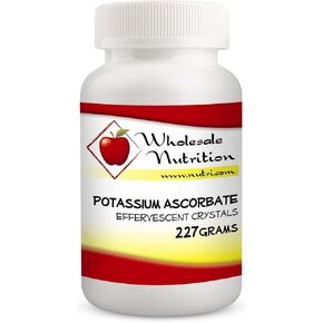 Wholesale Nutrition Potassium Ascorbate - Blend of Potassium & Vitamin C, Effervescent Vitamin C Crystals Supplement, Vitamin Powder - Antioxidant, Collagen Production, Healthy Circulation, 227 Grams