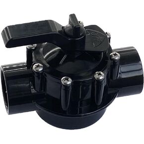4724 4716 263038 2 Port 1.5 & 2 Inch Positive Seal Valve Replacement for Spa Diverter Valve (Black)