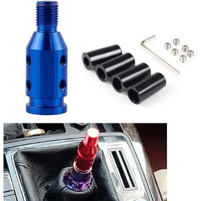 1 PC Automotive Gear Head Thread Adapter, M12 x 1.25 Metal Shift Knob Gear Lever Adapter, Car Multi-Functional Replacement Accessories, Compatible with Most Cars, Trucks, SUVs (Black)