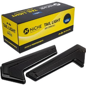 NICHE Brake Tail Light Pair Black Out Smoke For Polaris RZR XP 4 1000 Turbo S 2414013 2414012