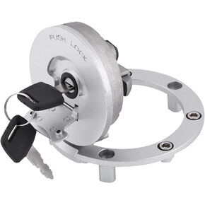 Fuel Door Cover Locking Gas Cap Cover Fuel Door Fuel with Keys Replacement for CBR600RR 2003-14 CBR600F4 F4i 2001-2006