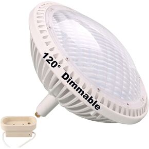 BAOMING PAR64 WFL LED Bulb 40W Replace Traditional 500w PAR64 Dimmable 120° Warm White 2700~3000K 120V GX16D