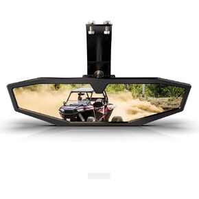 Maverick Trail Rear View Mirror | POISON SCORPION Aluminum UTV Center Rearview Mirror Adjustable Black Compatible with 21-22 Commander/MAX | 18-22 Maverick Trail and Sport Accessories 715004924