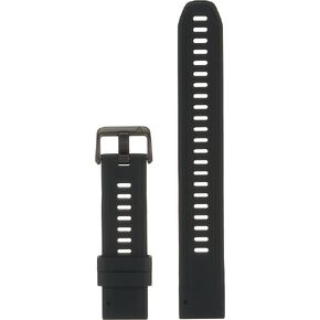 Garmin Quickfit Watch Band, Black Silicone (Large), 20mm
