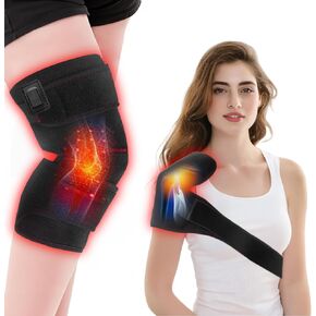 Red Light Therapy for Knee, Infrared Light Therapy Knee Pad, Wearable Infrared Light Therapy Wrap with 660nm and 850nm for Joint and Shoulder Pain Relief in Saudi Arabia