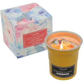 Scented Candles | Vanilla Candle | Rose Candle | Soy Candles | Aromatherapy Candle | Candles Clearance | Scented Candles for Mothers Day Gifts, Birthday, Anniversary | 11.5 oz 80 Hour Burning