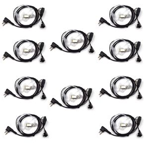 (10-Pack) 2-Pin Microphone Clear Acoustic Tube Headphones Compatible for Motorola CP200 CP200d CP185 CP250 RDU2020 RDM2070D RDU2080D CLS1410 CLS1110 CLS1413 Two Way Radio with PTT in Saudi Arabia