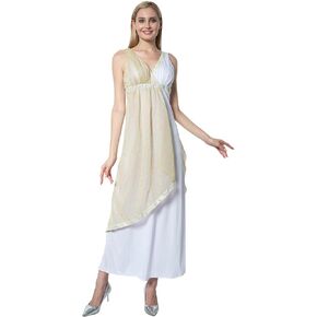 ReneeCho Womens Greek Goddess Halloween Costume Toga Robe Adult