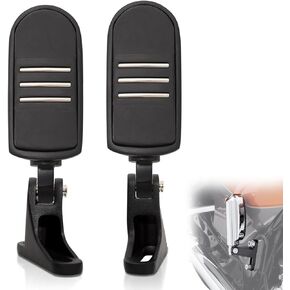 Passenger Mini Footboard, Passenger Footpegs w/Mount Kit for Harley Touring 1993-2024 CVO Electra Glide Road Glide Road King Street Glide Ultra Classic Ultra Limited Revival FLH,Matte Black#1