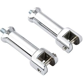 Passenger footpeg support mounting kit fits for Harley Davidson Softail Deluxe Fat Boy Heritage Sport Glide Softail Slim Street Bob Breakout Low Rider models 2018 2019 2020,Chrome