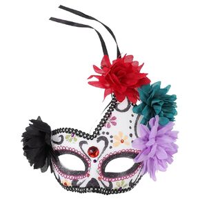 FOMIYES Costume Masquerade Masks Halloween Venetian Cosplay Masks Floral Dress Up Ghost Masks of The Opera Costume Eyemask for Adult Mardi Gras Cosplay Party Accessory Black Costume