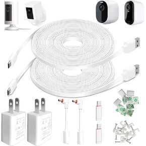 10FT Power Cord & Adapter for Ring Stick Up Camera, 2 Pack in Kuwait