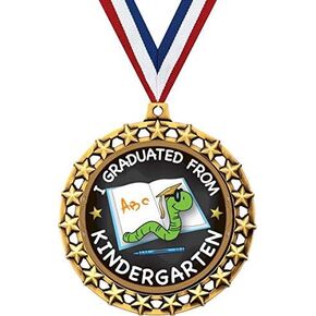 Kindergarten Graduation Medal, 2 1/2" Galaxy Star Kids Graduation Medals, Great Graduating Awards Prime